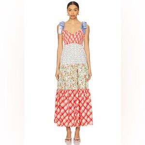 Free People Women's Bluebell Maxi Dress in Cherry Combo